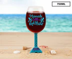Mermaids Tail XL 750mL Wine Glass