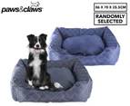 Paws & Claws 86x70cm Stitched Canvas Pet Bed - Randomly Selected