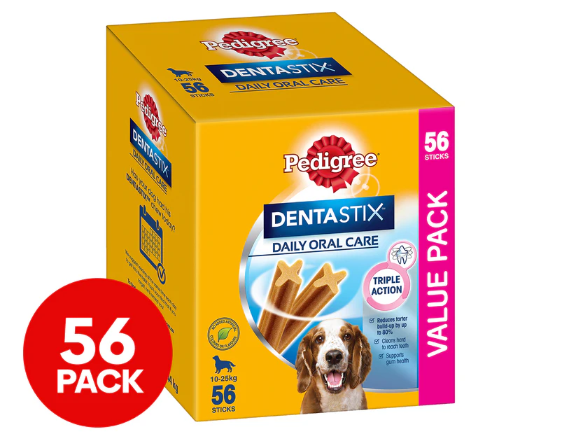Pedigree Dentastix Medium Dog Treats 56pk
