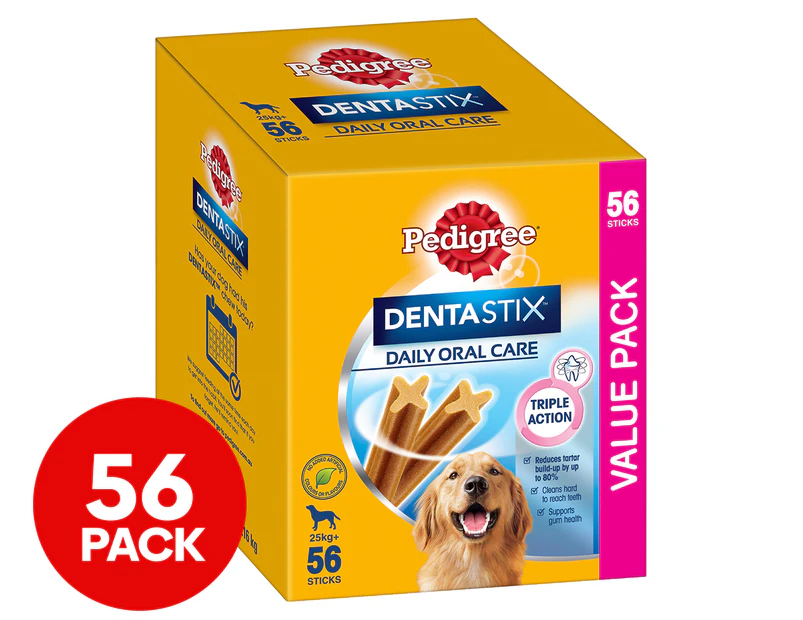 Pedigree Dentastix Large & Giant Dog Treats 56pk