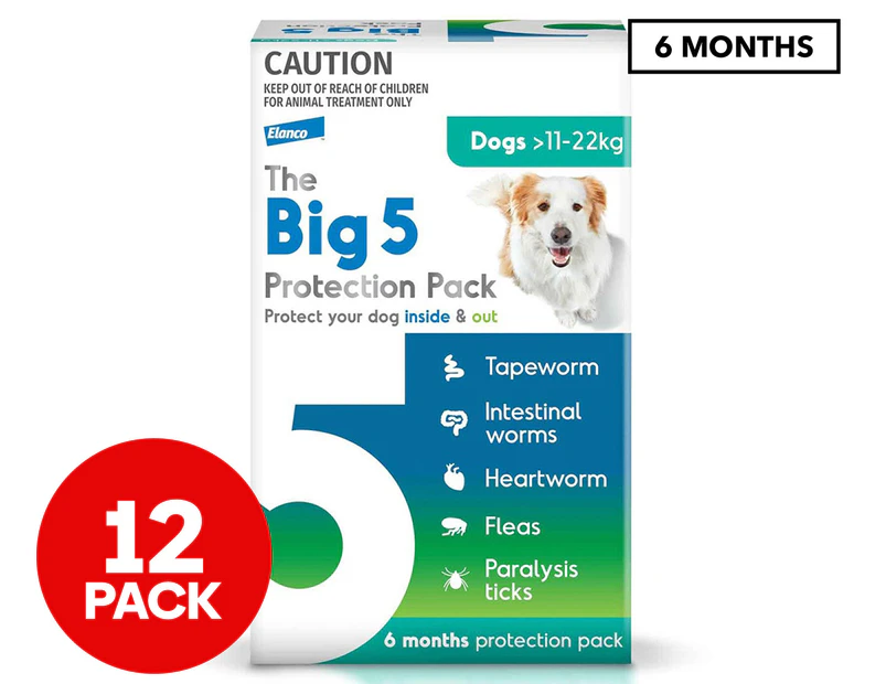 The Big 5 Protection Pack For 11-22kg Dogs