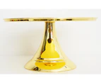 30 cm (12-inch) Round Modern Gold Plate  Mirror Cake stand  Angelique collection