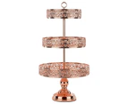 3-Tier Reversible Cupcake Stand | Rose Gold Plated | Le Gala Collection CS303VRX