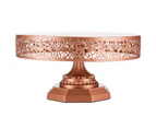 30 cm (12-inch) Metal Cake Stand | Rose Gold | Victoria Collection