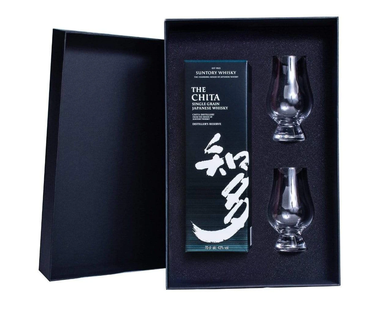 The Chita Suntory Japanese Whisky with Gift Box and 2 Glencairn glasses