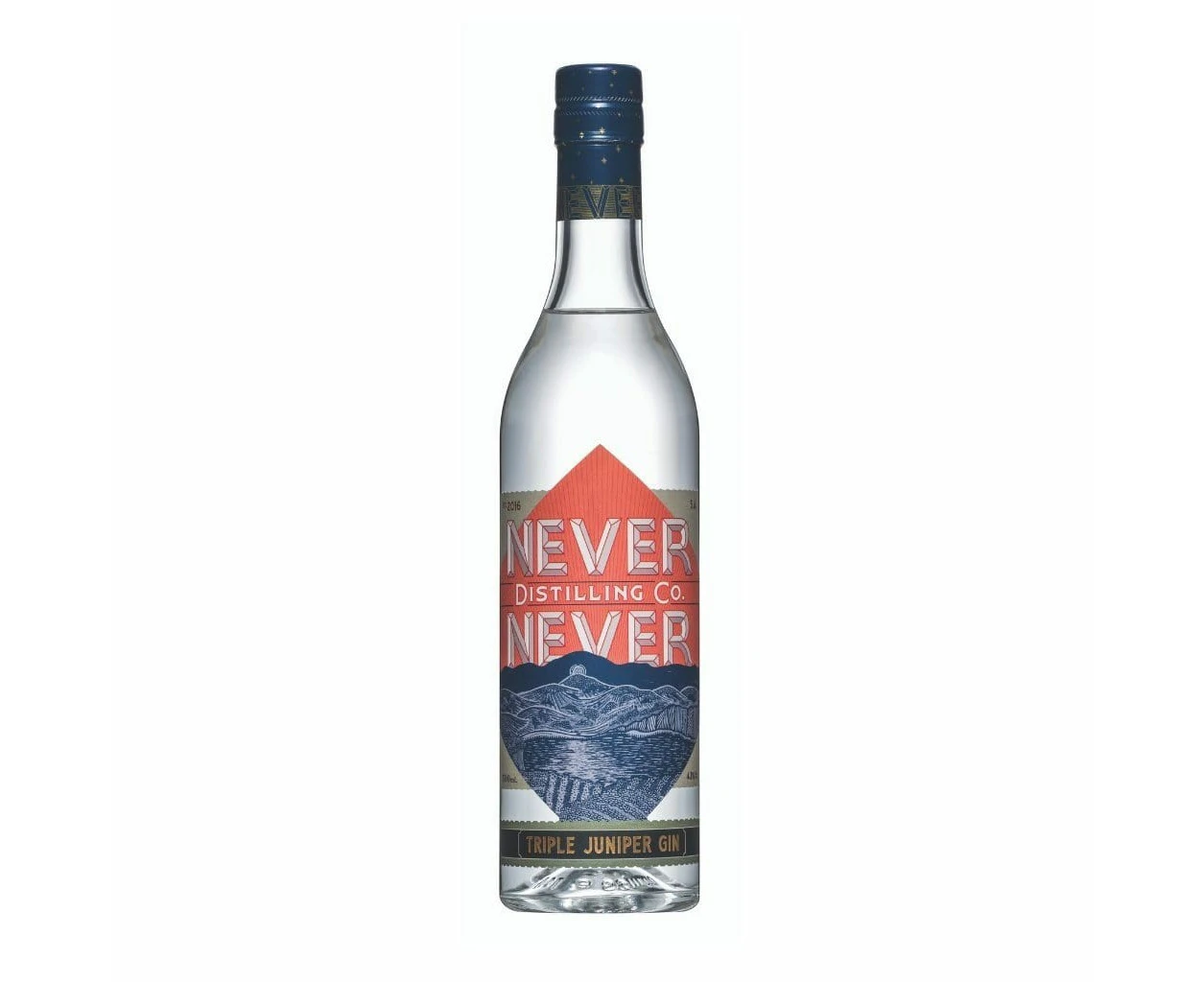 Never Never Distilling Co Triple Juniper Gin 43% 500ml