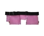 AB Tools Pink Leather Tool Belt Builders Storage Pouch Tool Bag Holder 11 Pockets Loops 2