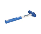 AB Tools 32oz (800g) Ball Pein Hammer with Fibreglass Shaft and TPR Rubberised Handle