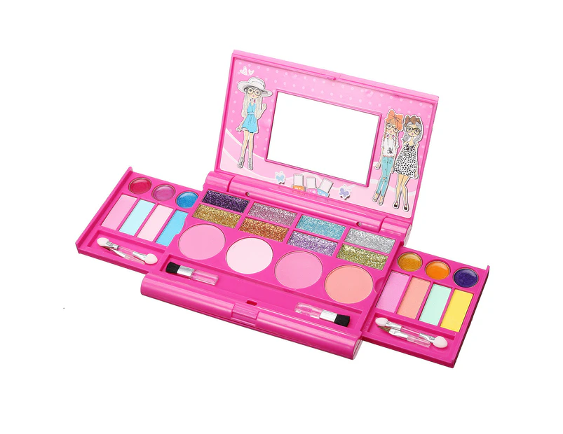 Princess Makeup Set Toy Cosmetic Girls Eyeshadow Lip Kit For Kids Birthday Gift