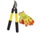 AB Tools Garden Tool Set Shears Hedge Trimmer Loppers Cutters Pruners Protective Gloves 1