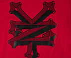 Zoo York Boys' Bevelled Cracker Tee / T-Shirt / Tshirt - Red