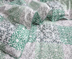 Gioia Casa Oliver Printed All Seasons Cloud-Like Queen Bed Quilt - Green/White