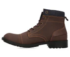 Levis Men's Artesia Casual Lace-up Boots - Brown/Navy