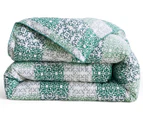 Gioia Casa Oliver Printed All Seasons Cloud-Like Single Bed Quilt - Green/White