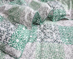 Gioia Casa Oliver Printed All Seasons Cloud-Like King Bed Quilt - Green/White
