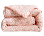 Gioia Casa Flora Printed All Seasons Cloud-Like King Bed Quilt - Coral/White