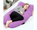 Maternity Pillow Pregnancy Nursing Pillows Sleeping Body Support Feeding Boyfriend Pillows Cotton Cover Purple