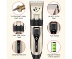 8Pcs USB Pet Dog Clipper Trimmer Grooming Animal Hair Electric Shaver Kit