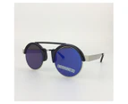 Spitfire Sunglasses Of World Black Silver Blue Mirror
