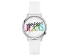 GUESS Originals 38mm Analogue Leather Watch - White