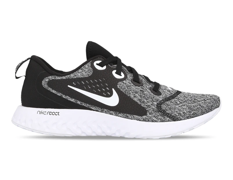 Nike Women's Legend React Running Sports Shoes - Black/White