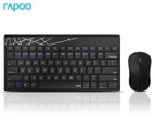 Rapoo 8000M Wireless Compact Multi-Mode Keyboard & Mouse Combo - Black