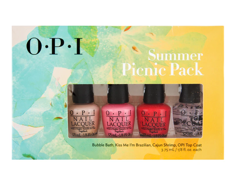 OPI Summer Pinic 4-Piece Nail Lacquer Set