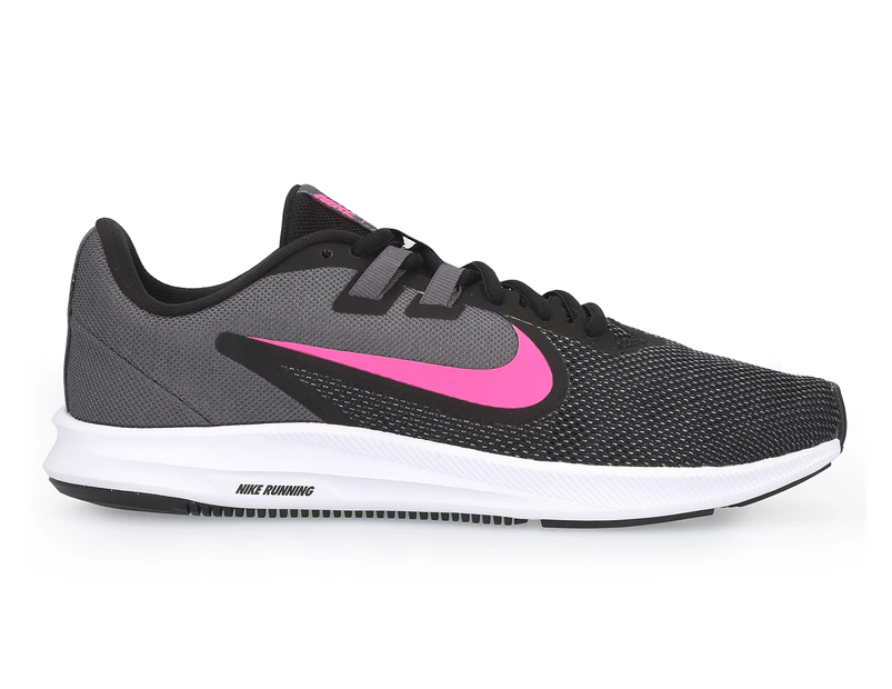 Nike Women's Downshifter 9 Running Sports Shoes - Black/Laser Fuchsia/Dark Grey/White