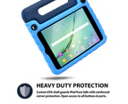 Pure Sense Buddy [Anti-Microbial Kids Case] Case for Samsung Galaxy Tab A 8.0 (2018) | Rugged Cover: Stand, Handle, Shoulder Strap | SM-T387 (Blue) - Blue