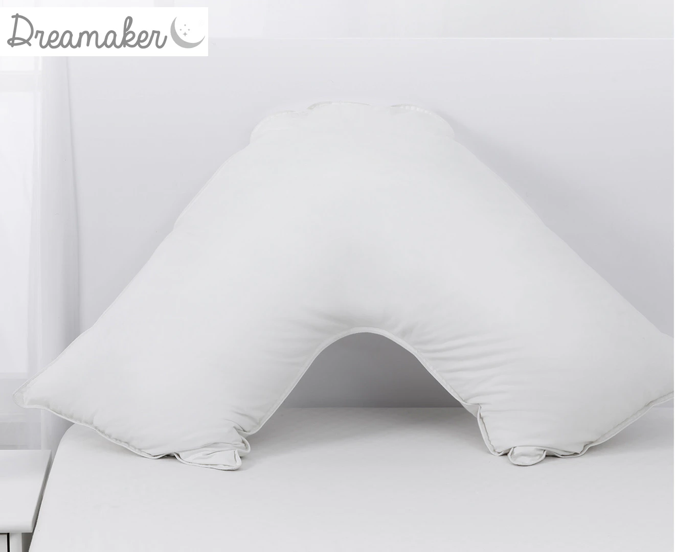 Dreamaker Down Alternative Microfibre V Shape Pillow