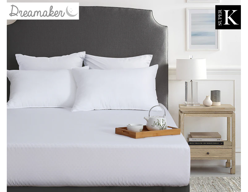 Dreamaker Bamboo Jersey Waterproof Super King Bed Mattress Protector