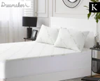 Dreamaker Knitted Bamboo Waterproof King Bed Mattress Protector