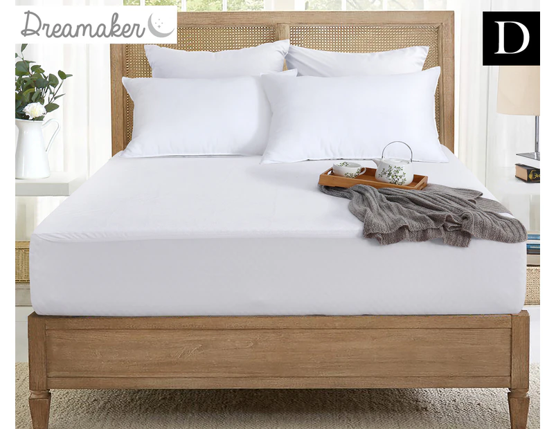 Dreamaker Bamboo Terry Waterproof Double Bed Mattress Protector