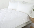Dreamaker 100% Cotton All-Seasons Super King Bed Quilt - White