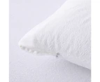 Dreamaker Cotton Terry Towelling Waterproof Pillow Protector Twin Pack