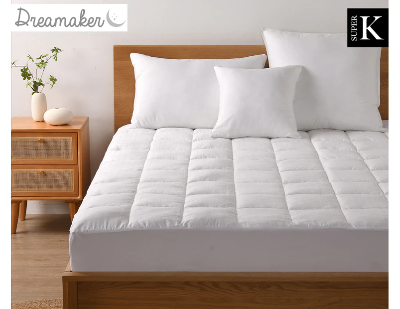 Dreamaker 700GSM Ball Fibre Super King Bed Mattress Topper