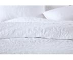 Luxury 100% Cotton Embroidery Coverlet / Bedspread Set Comforter Quilt  for Queen King Size bed 230x250cm Bella White 4