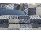 Queen King Size Bed Luxury 100% Cotton Coverlet / Bedspread Set Comforter Patchwork Quilt 230x250cm Black Forest 4