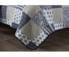 Queen King Size Bed Luxury 100% Cotton Coverlet / Bedspread Set Comforter Patchwork Quilt 230x250cm Black Forest 5
