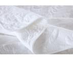 Luxury 100% Cotton Embroidery Coverlet / Bedspread Set Comforter Quilt  for Queen King Size bed 230x250cm Bella White 8