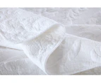 Luxury 100% Cotton Embroidery Coverlet / Bedspread Set Comforter Quilt  for Queen King Size bed 230x250cm Bella White