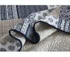 Queen King Size Bed Luxury 100% Cotton Coverlet / Bedspread Set Comforter Patchwork Quilt 230x250cm Black Forest 8