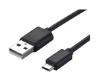 Samsung Cable, Samsung Mobile Cable for old Samsung phones with a ladder-shaped connector- Micro-USB Cable-2m, Black- BOOC brand