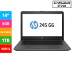 HP 14-Inch 245 G6 1TB E2-9000E Laptop - Black