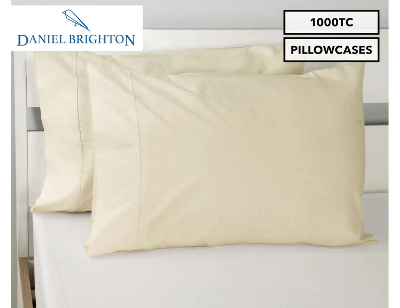 1000TC Luxury Pillowcase 2-Pack - Ivory