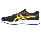 ASICS Men's Patriot 11 Running Sports Shoes - Black/Safety Yellow