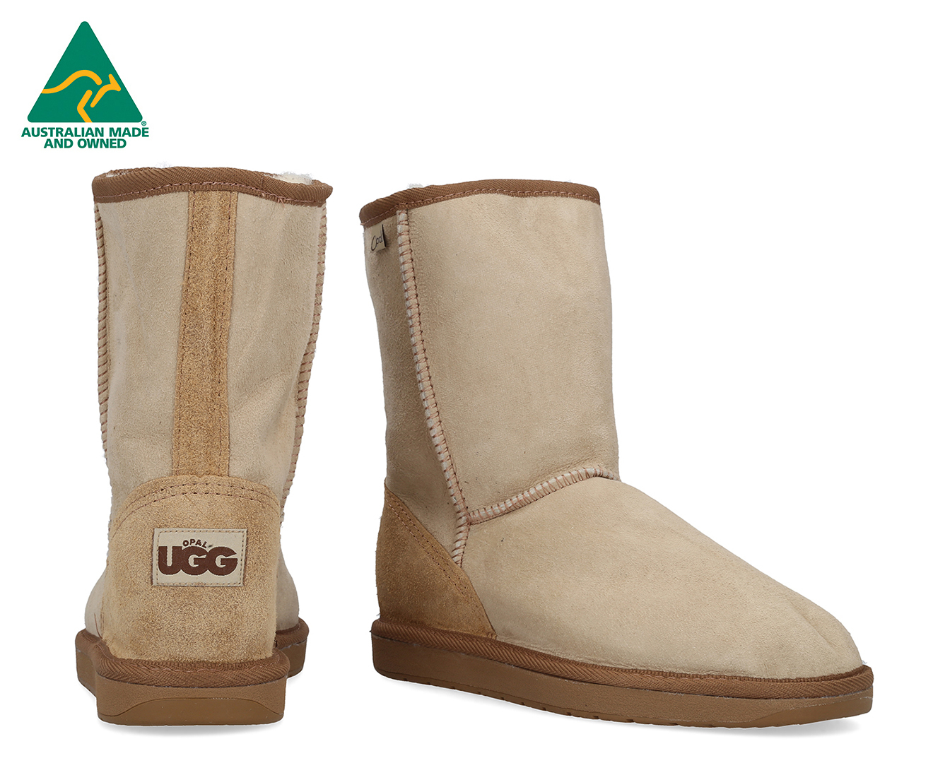 Opal UGG Unisex Australian Made Tidal 3 4 Sheepskin Boots Sand