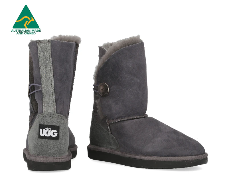 Opal UGG Australian Made Women's Brighton 3/4 Sheepskin Boots - Charcoal