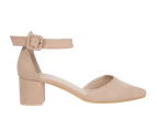 Kiani Vybe Pointed Toe Low Block Heel Women's - Natural