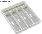 Madesmart 5-Compartment Cutlery Tray - White